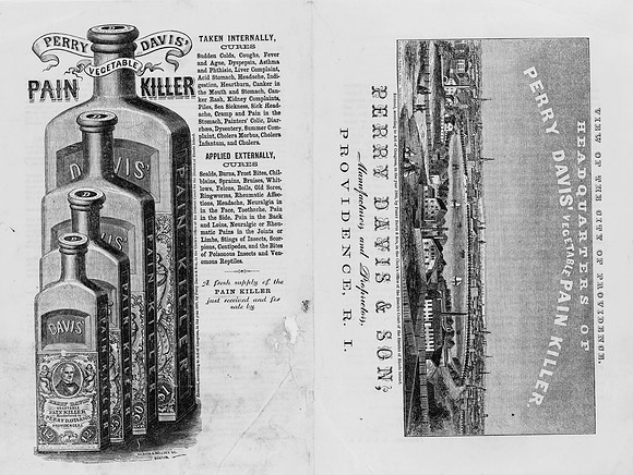 Patent Medicine Labels for Perry Davis & Son